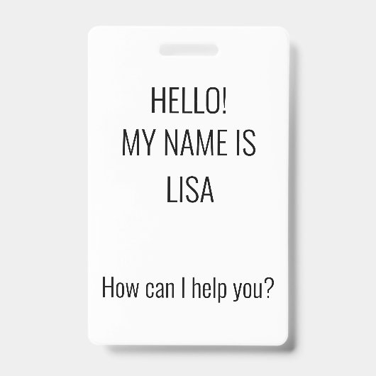 Hoe kan ik helpen? badge (Voorzijde)