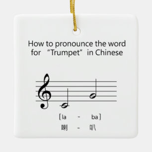 Hoe kan ik in de Humor van de Chinese Music Langua Keramisch Ornament