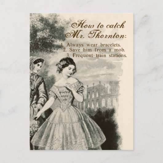 Hoe kan ik Mr Thornton vangen? Briefkaart (Voorkant)