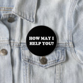 Hoe kan ik u helpen ronde button 7,6 cm (In situ)