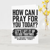 Hoe kan ik voor u bidden vandaag christelijke Bijb Kaart (Gele Bloem)