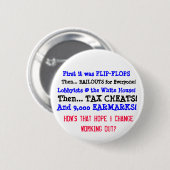 Hoe komen die HOPE en CHANGE eruit? Ronde Button 5,7 Cm (Voorkant /achterkant)