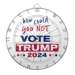 Hoe kon je niet stemmen TRUMP 2024 Dartbord