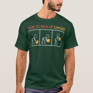 Hoe kuikens kuikens die luiers plukken, op te hale t-shirt