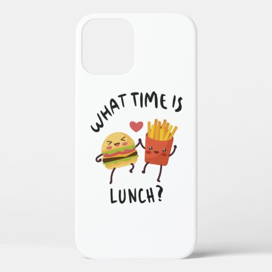 Hoe laat is de lunch Case-Mate iPhone case (Achterkant)