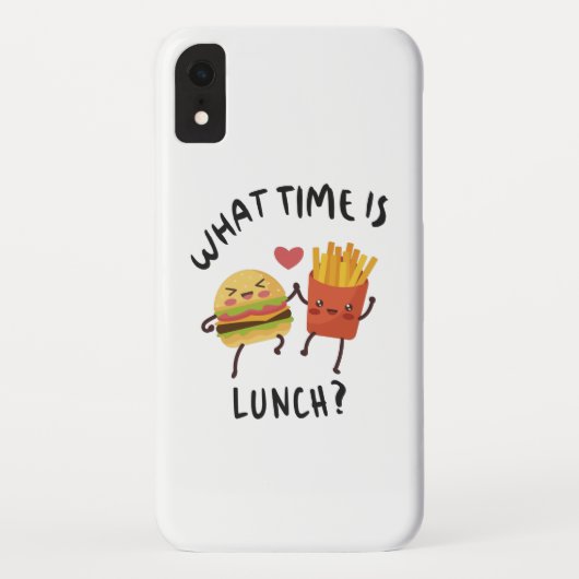 Hoe laat is de lunch Case-Mate iPhone case (Achterkant)