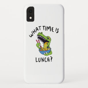 Hoe laat is de lunch iPhone XR hoesje