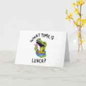 Hoe laat is de lunch? kaart (Gele Bloem)