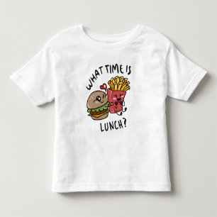 Hoe laat is de lunch kinder shirts