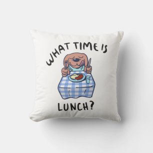 Hoe laat is de lunch kussen