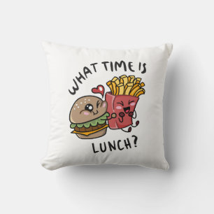 Hoe laat is de lunch kussen