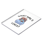 Hoe laat is de lunch? notitieboek (Linkerzijde)