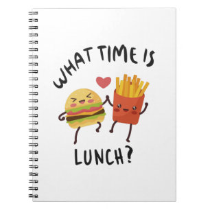 Hoe laat is de lunch notitieboek