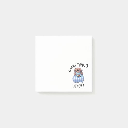 Hoe laat is de lunch post-it® notes (Voorkant)