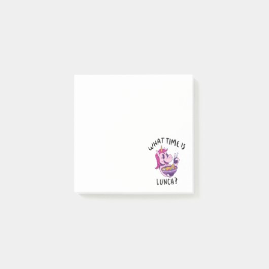 Hoe laat is de lunch post-it® notes (Voorkant)
