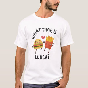 Hoe laat is de lunch t-shirt