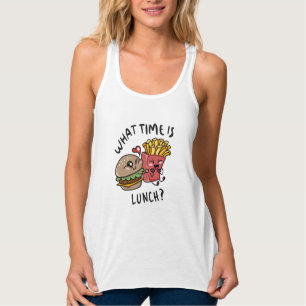 Hoe laat is de lunch? tanktop