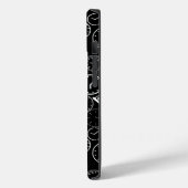 Hoe laat is het.b L Zwart BG Case-Mate iPhone Case (Achterkant / Links)