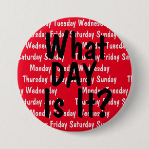 Hoe laat is het? ronde button 7,6 cm