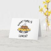 Hoe laat is Lunch? Kaart (Gele Bloem)