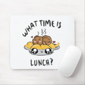 Hoe laat is Lunch? Muismat (Met muis)