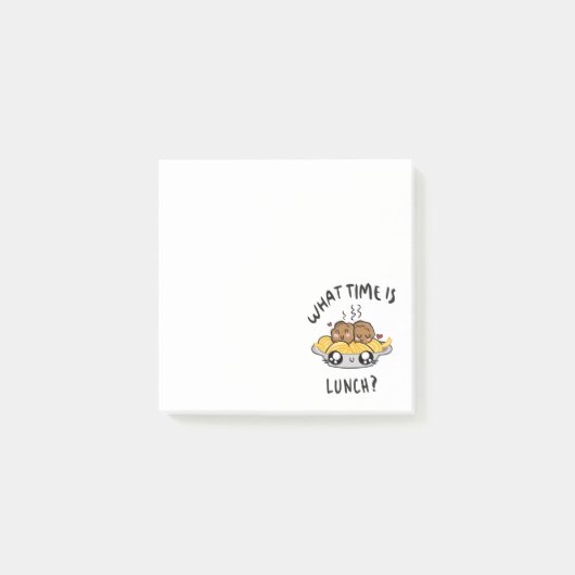 Hoe Laat Is Lunch Post-it® Notes (Voorkant)