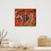 Hoe Lancelot Guinevere kuste Poster (Keuken)