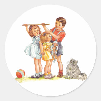 "Hoe lang ben je?" Ronde Sticker