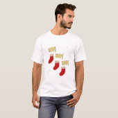 Hoe leuk het prettige kerstdesign-T-shirt T-shirt (Voorkant volledig)