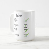 Hoe leuk ik mijn koffiegepersonaliseerde moug vind koffiemok (Voorkant links)