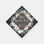 Hoe lief het is Pink Roses Afstuderen Servet (Hoek)