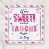 Hoe lief is het om te worden onderwezen Valentijn Bedankjes Labels (Achterkant)