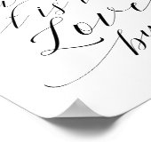 Hoe lief je dat je van je bruiloft houdt poster (Hoek)