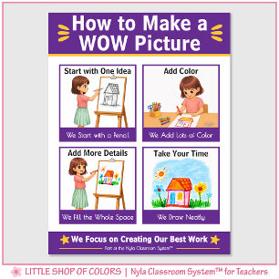 Hoe maak je een WOW-foto klasankerkaart Poster