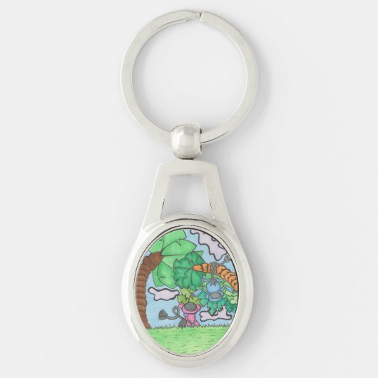 Hoe maken ze apen? sleutelhanger (Voorkant)