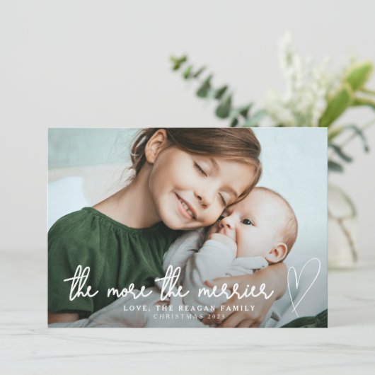 Hoe meer de aankondiging van de feestelijke feestd (Staand voorkant)