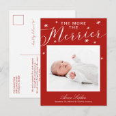 Hoe meer de aankondiging van de feestelijke feestd (Voorkant / Achterkant)