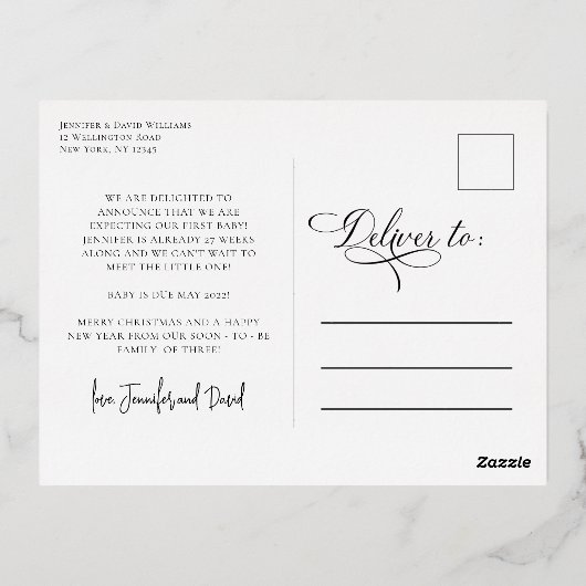 Hoe meer de aankondiging van de zwangerschap van d (Achterkant)