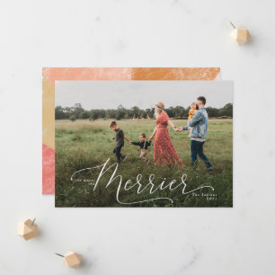 Hoe meer de kerstkaart van Merrier Aankondiging