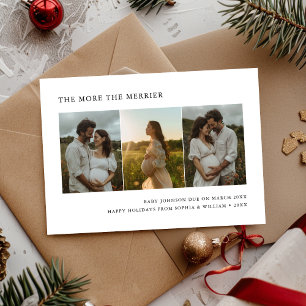 Hoe meer de Merrier Christmas Baby aankondiging