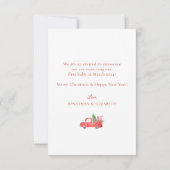 Hoe meer de Merrier Pregnancy Christmas Kaart (Achterkant)