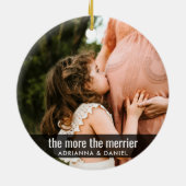 Hoe meer de zwangerschap des te erger | Mededeling Keramisch Ornament (Achterkant)