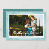 Hoe meer het horizontale kerstfeest van Merrier Feestdagenkaart (Voorkant / Achterkant)