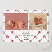 Hoe meer hoe beter, aankondiging van nieuwe baby (Achterkant)