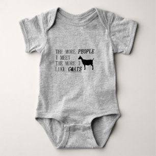 Hoe meer ik mensen ontmoet, hoe meer ik van GOATS  Romper
