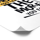 Hoe meer je leert Hoe meer je verdient Poster (Hoek)