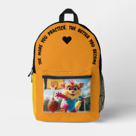 Hoe meer je oefent.. bedrukte rugzak