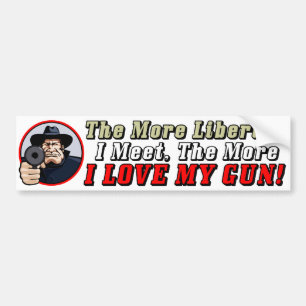 Hoe meer liberalen ik ontmoet, hoe meer ik van mij bumpersticker