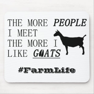 Hoe meer mensen ik ontmoet, hoe meer ik geiten leu muismat