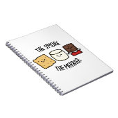 Hoe meer S'mores Hoe Beter Grappige S'more Pun  Notitieboek (Rechterzijde)